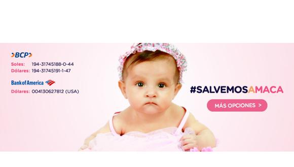 Ayudemos a Macarena: niña de seis meses requiere trasplante de hígado