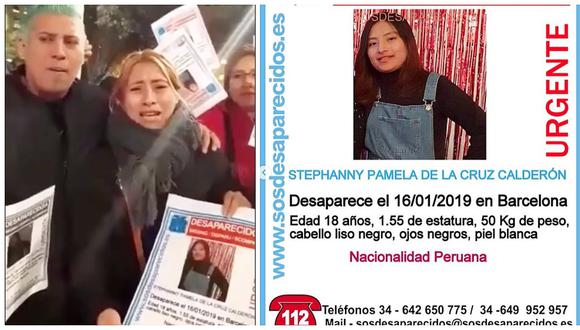 Joven peruana está desaparecida en Barcelona y su madre pide ayuda para localizarla (VIDEO)