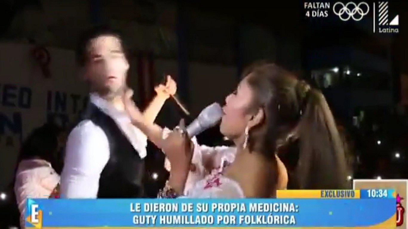 Guty Carrera fue humillado y cacheteado por folclórica en evento (VIDEO) 
