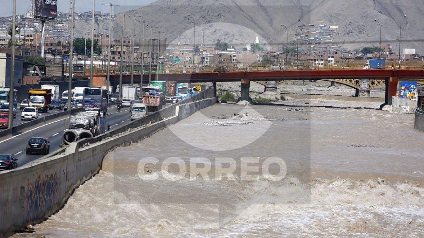 Vía de Evitamiento: Así se vio el río Rímac por aumento del caudal (FOTOS)