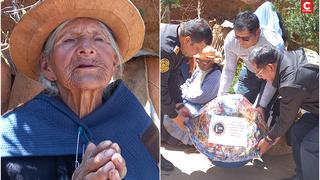 Policías sorprenden a doña ‘Tihucha’, mujer símbolo del paro agrario, y le llevan víveres, una tele y pollos doble pechuga