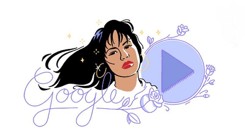 Google recuerda álbum de Selena Quintanilla con doodle musical
