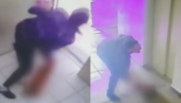 Cámaras de seguridad captan a sujeto golpeando a su mascota dentro de un ascensor (VIDEO) 