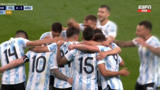 Gol de Dybala para el 3-0 de Argentina sobre Italia en Wembley