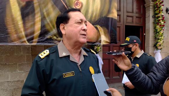 General PNP en entrevista con los medios el 1 de setiembre negó que hubiera pagado para ascender. (Foto: Adrian Apaza)