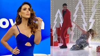 Jacqueline Bracamontes sufre una aparatosa caída en medio de una grabación (VIDEO) 