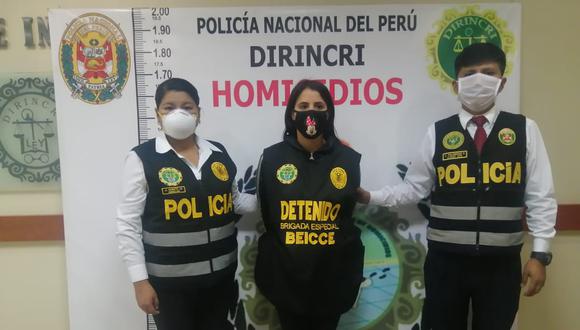 María Fernanda Sandoval es investigada en la Dirincri por el asesinato de su compatriota. (PNP)
