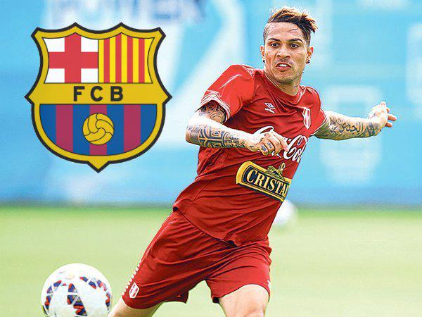​Barcelona de España muestra interés en Paolo Guerrero