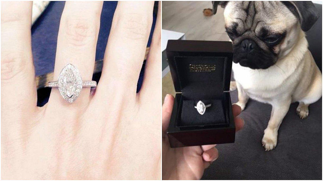 Descubrió el mayor secreto de su novio y ahora vende su anillo de compromiso en eBay