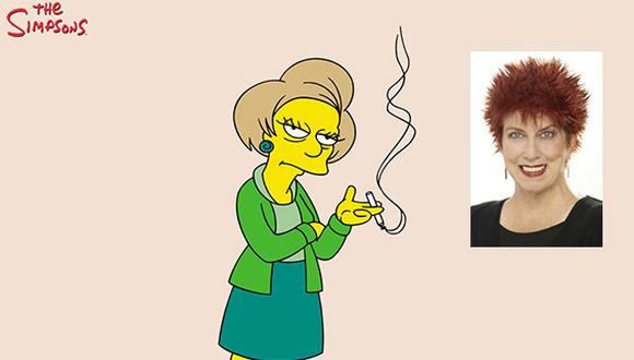 Los Simpson de luto: murió actriz que hacía la voz de Edna Krabappel