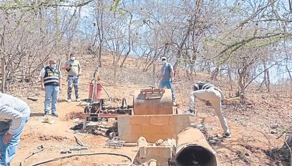 El director regional de Energía y Minas, Duberli López, manifestó que es difícil supervisar y controlar esta zona de Suyo, donde se realiza la actividad minera ilegal.