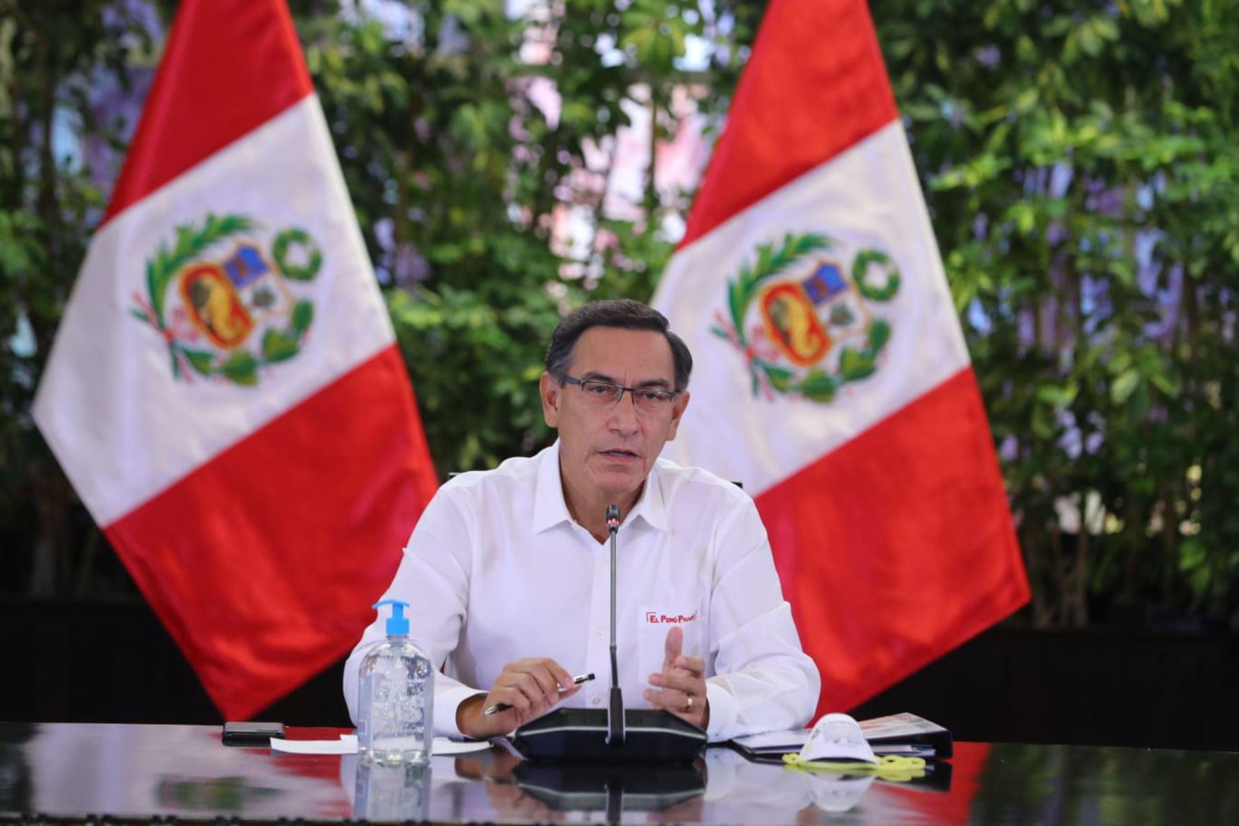 El presidente, Martín Vizcarra, indicó que están prestos al diálogo con el Congreso. (Foto: Andina)