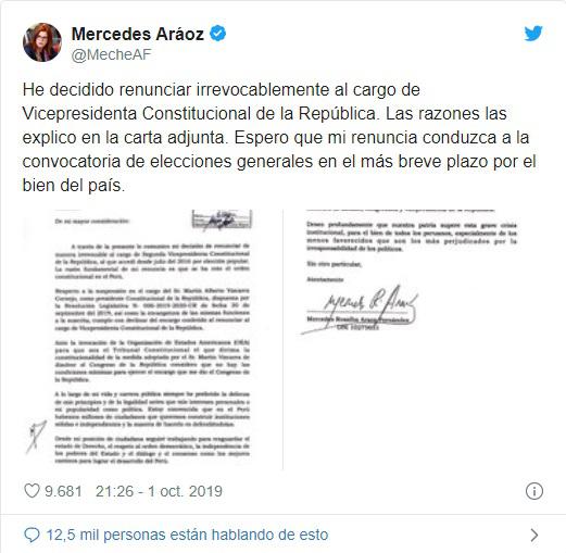 Tuit Mercedes Aráoz