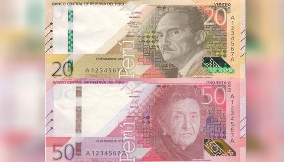 El BCR señaló que los nuevos billetes de S/ 20 y S/ 50 fueron fueron realizados por la empresa inglesa De La Rue International Limited. (Fotos: BCR)