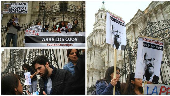 Así fue la protesta en Arequipa por el caso Sodalicio