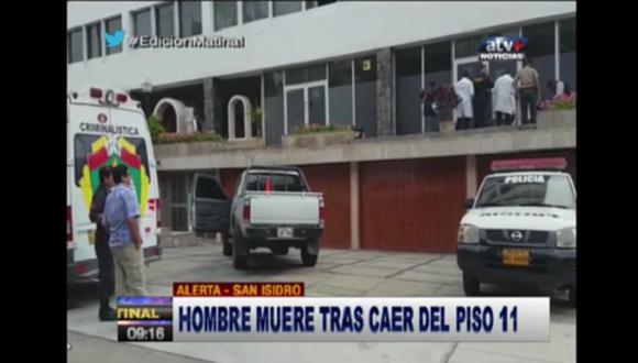 ​San Isidro: Encuentran el cadáver de un hombre en frontis de edificio 
