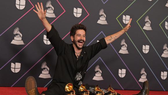 Camilo triunfó en los Latin Grammy 2021. (Foto: AFP).