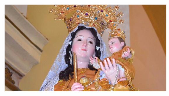 Virgen Candelaria del Socorro de Huanchaco junto al Papa Francisco