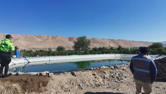 Cuerpo de agricultor demoro en ser retirado del reservorio de agua ante la demora del fiscal para las diligencias