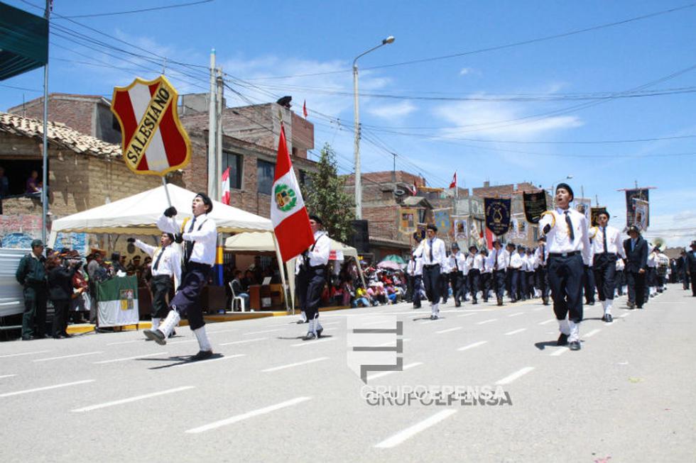 Huancayo: Con desfile conmemoran aniversario
