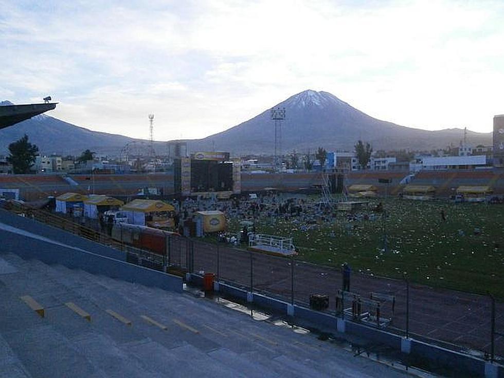 Estadio Melgar convertido en basural luego de concierto por aniversario de Arequipa (FOTOS)