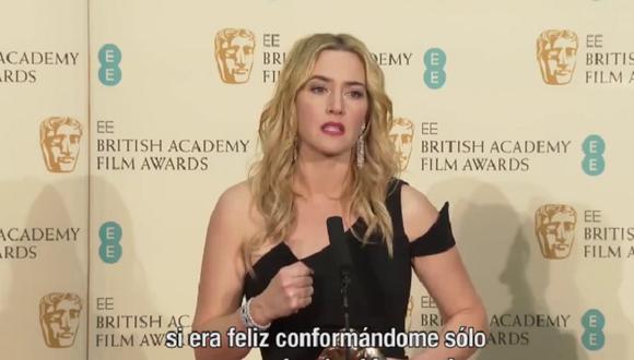 Kate Winslet: mira el emotivo discurso de aceptación que ofreció en los Bafta (VIDEO)