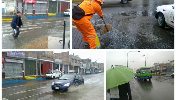 Copiosa llovizna se registró desde anoche en Tacna
