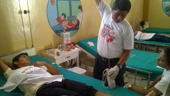 Masiva donación de sangre en posta médica de Moronacocha, Iquitos