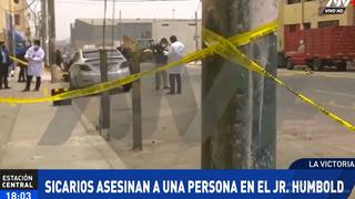 La Victoria: sicarios asesinan a hombre en la avenida Humboldt