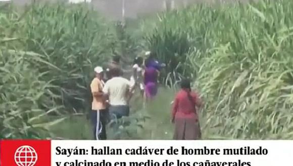 Huaura: ​Encuentran cuerpo descuartizado en medio de cañaverales en Sayán