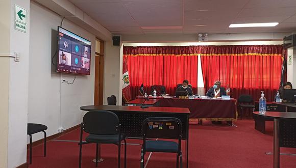 Audiencia en la Corte de Huancavelica.