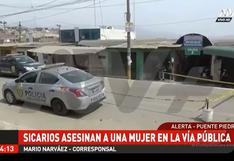 Sicarios en moto matan a mujer en exteriores de un mercado, en Puente Piedra