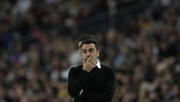 Xavi Hernandez lamentó la derrota del Barcelona. (Foto: EFE)