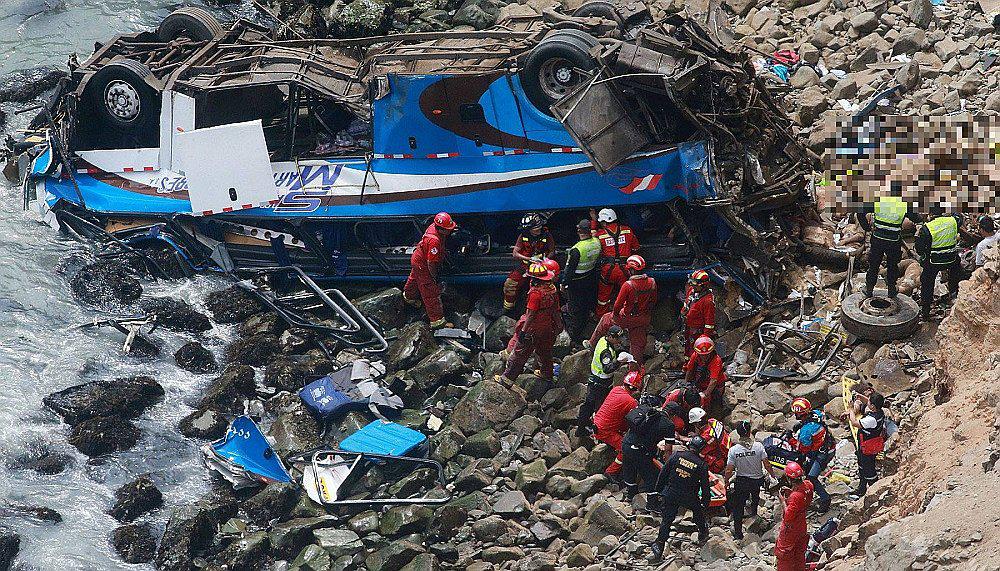 Accidente en Pasamayo: lista de pasajeros de bus que cayó al abismo