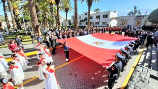 Arequipa: Paseo de la Bandera en el distrito de Yanahuara (EN VIVO)