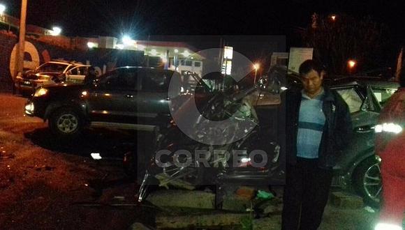 Ayacucho: Un muerto y dos heridos tras violento choque (FOTOS)