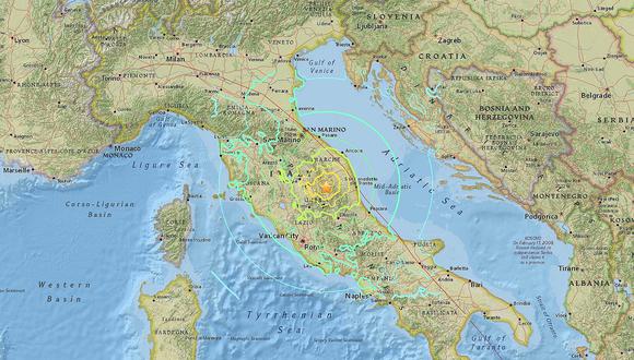 Terremoto de 6,2 grados dejó varios heridos en Italia