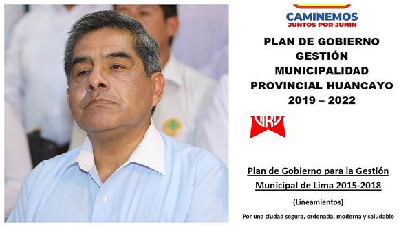 ​Dimas Aliaga copia plan de gobierno del 2014 de Enrique Cornejo 