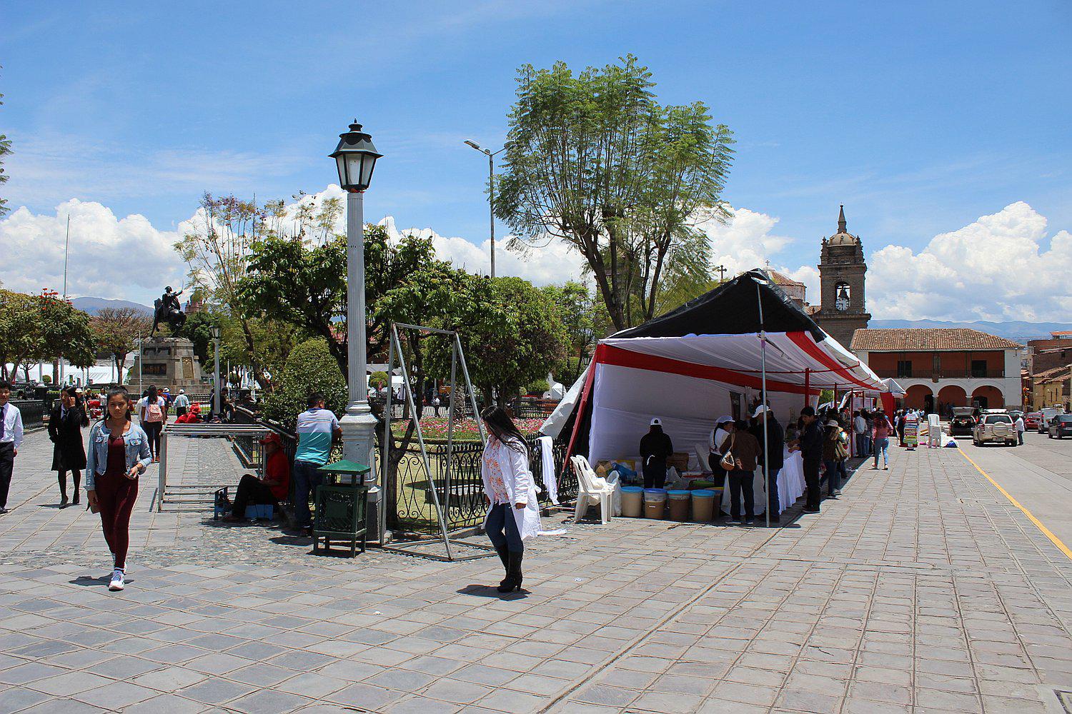 Autorizan ferias en la plaza mayor pese a estar prohibido 