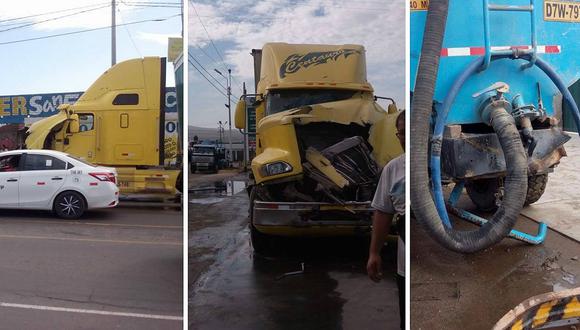 Trujillo: Un herido tras accidente entre una cisterna y un tráiler