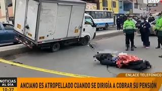 Adulto mayor murió atropellado por furgoneta cuando se dirigía a una agencia bancaria en Villa El Salvador
