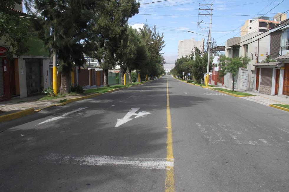 Calles vacías en Arequipa en cumplimiento de la cuarentena (FOTOS)