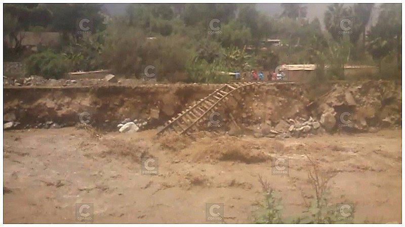 ​Chosica: Río Rímac destruye parte de la vía del Ferrocarril Central (VIDEO)