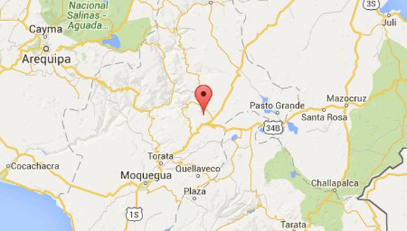 Moquegua: IGP reporta sismo en el distrito de Carumas y Calacoa
