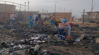 Chimbote: Incendio arrasa 13 viviendas en Jesús de Nazareth