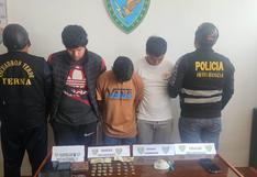 Mototaxista y sus amigos detenidos por tráfico de drogas en Huánuco