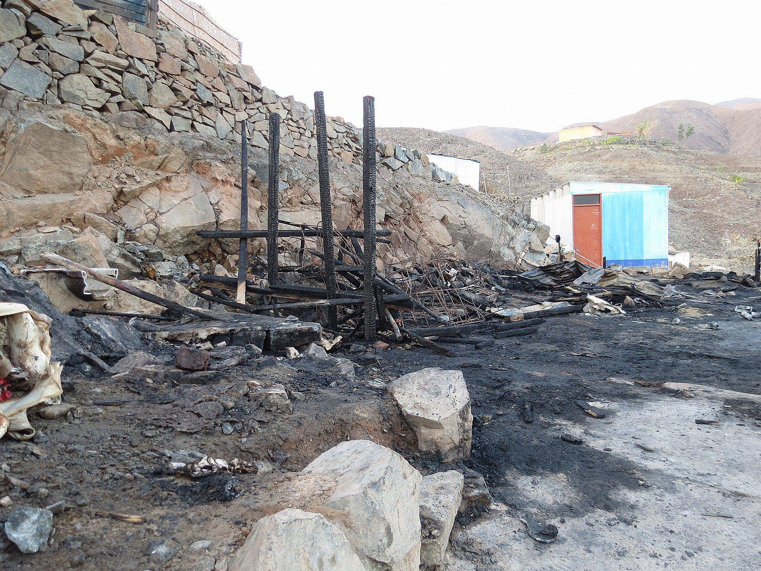  Chimbote: Mellizos de dos años mueren en incendio en Coishco