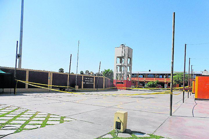 Sombreado de colegio San Luisito se desprendió