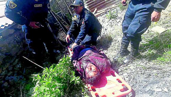 Joven salvó de morir tras caer de cerro en Puno