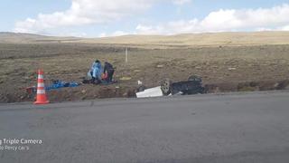 Esposos mueren en despiste de automóvil en carretera Puquio - Abancay